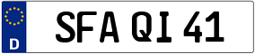 Trailer License Plate